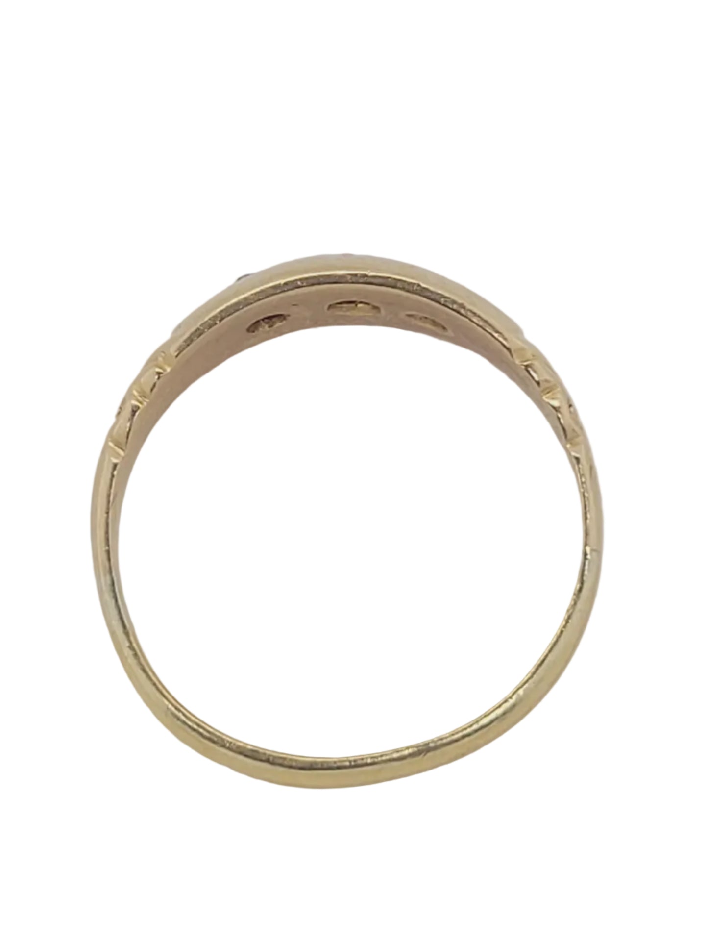Antique gypsy set diamond ring sku 9191