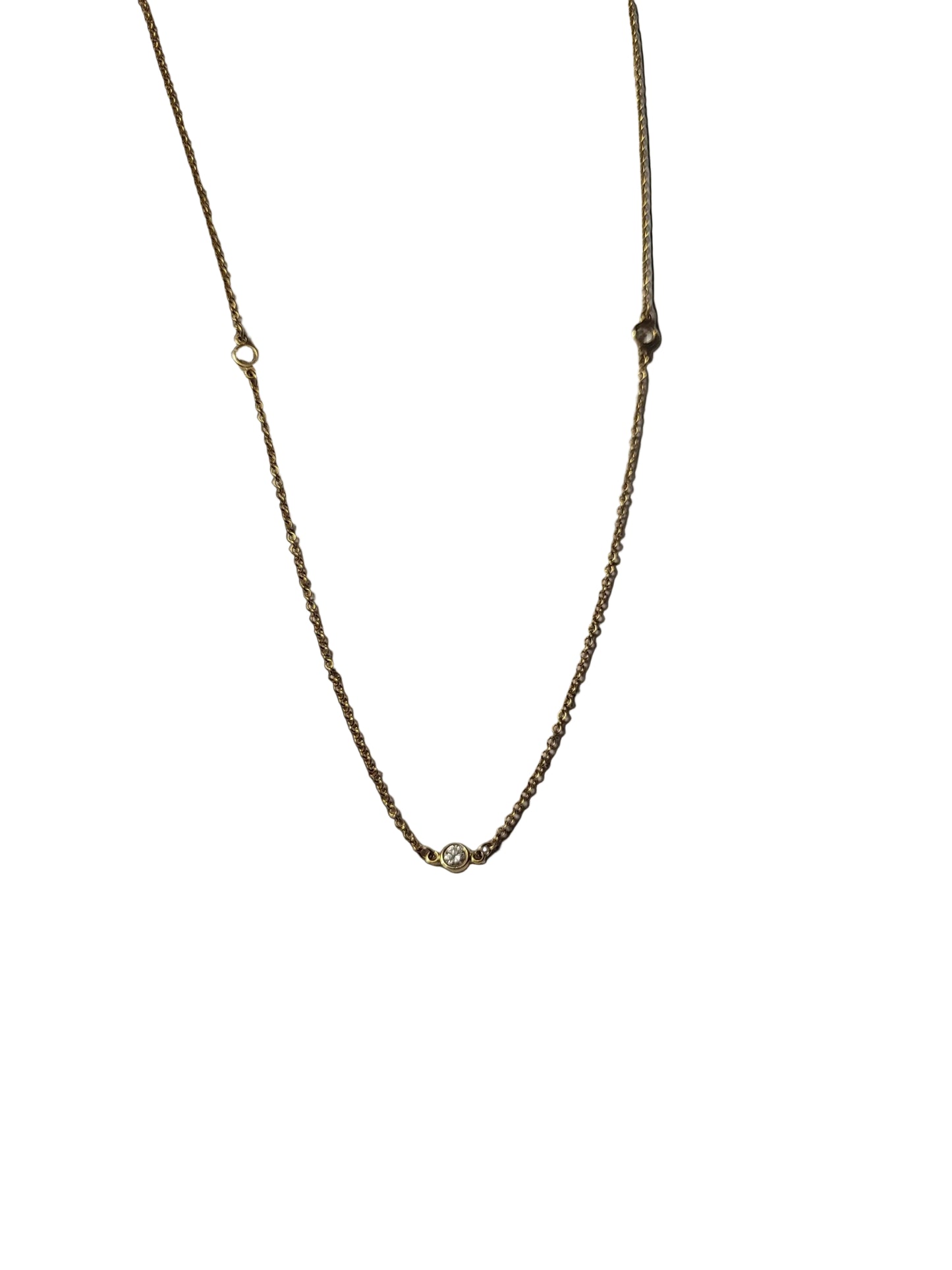 Tiffany Elsa Perreti 18ct gold diamond by the yard chain sku 8894