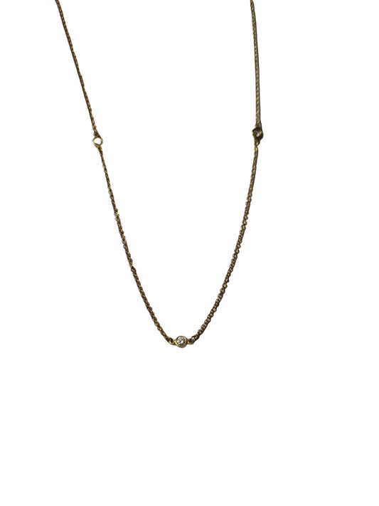 Tiffany Elsa Perreti 18ct gold diamond by the yard chain sku 8894