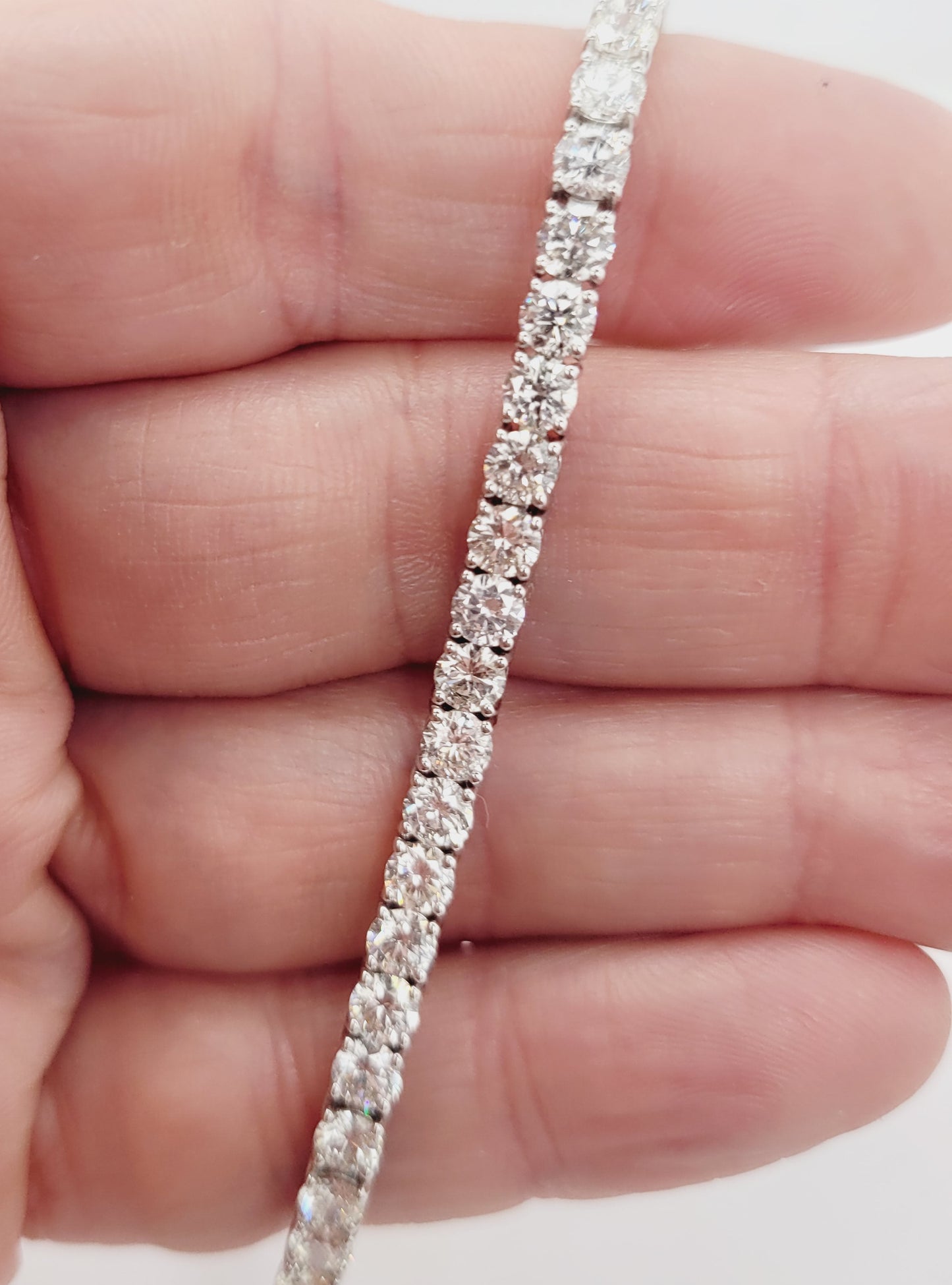 10ct diamond tennis bracelet sku 8748