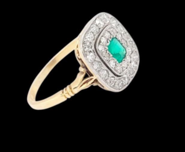 Edwardian emerald and diamond panel ring
SKU: 8327