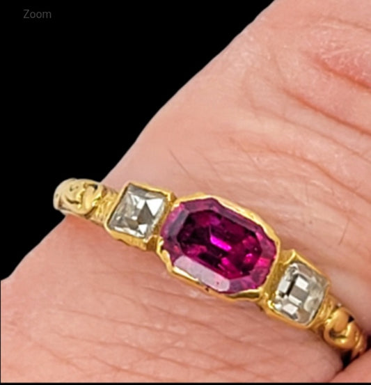 17th century ruby and diamond finger ring
SKU: 7300