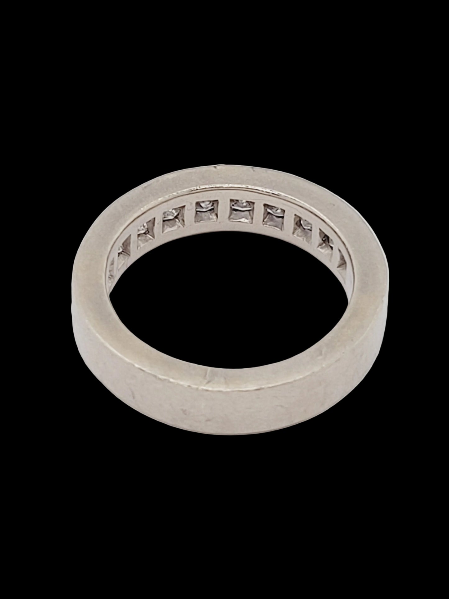 Half hoop princess cut diamond eternity band sku 8697