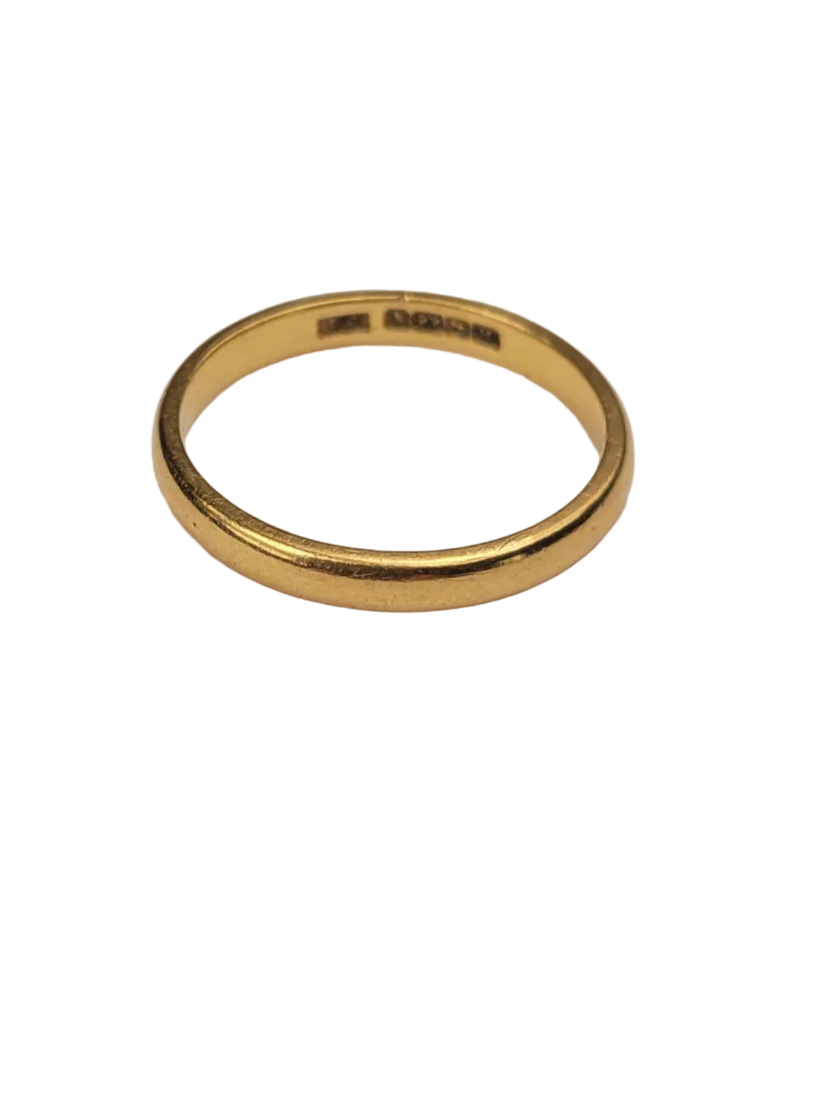 Traditional 22ct gold wedding band sku 8990