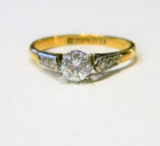Victorian Diamond Single Stone Diamond Engagement Ring
SKU: 3240