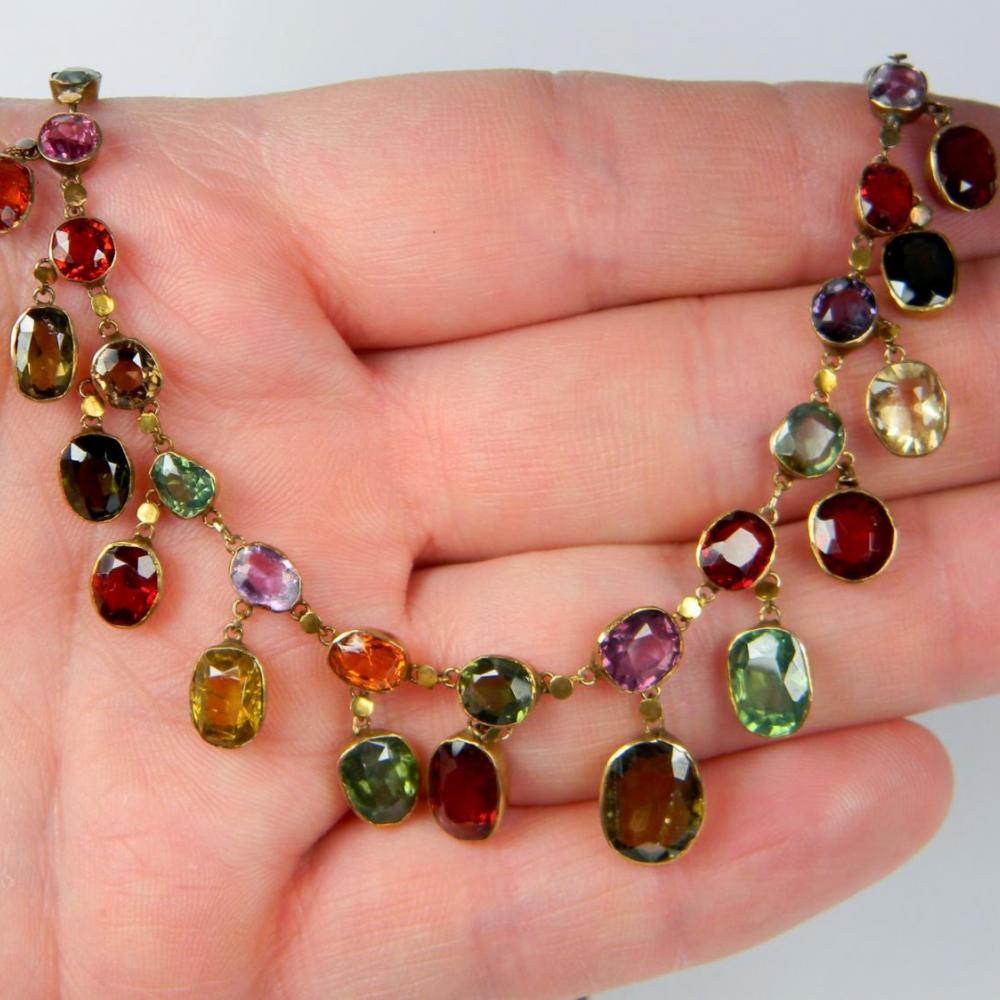 Harlequin Multi Gem Colour Necklace | DB Gems