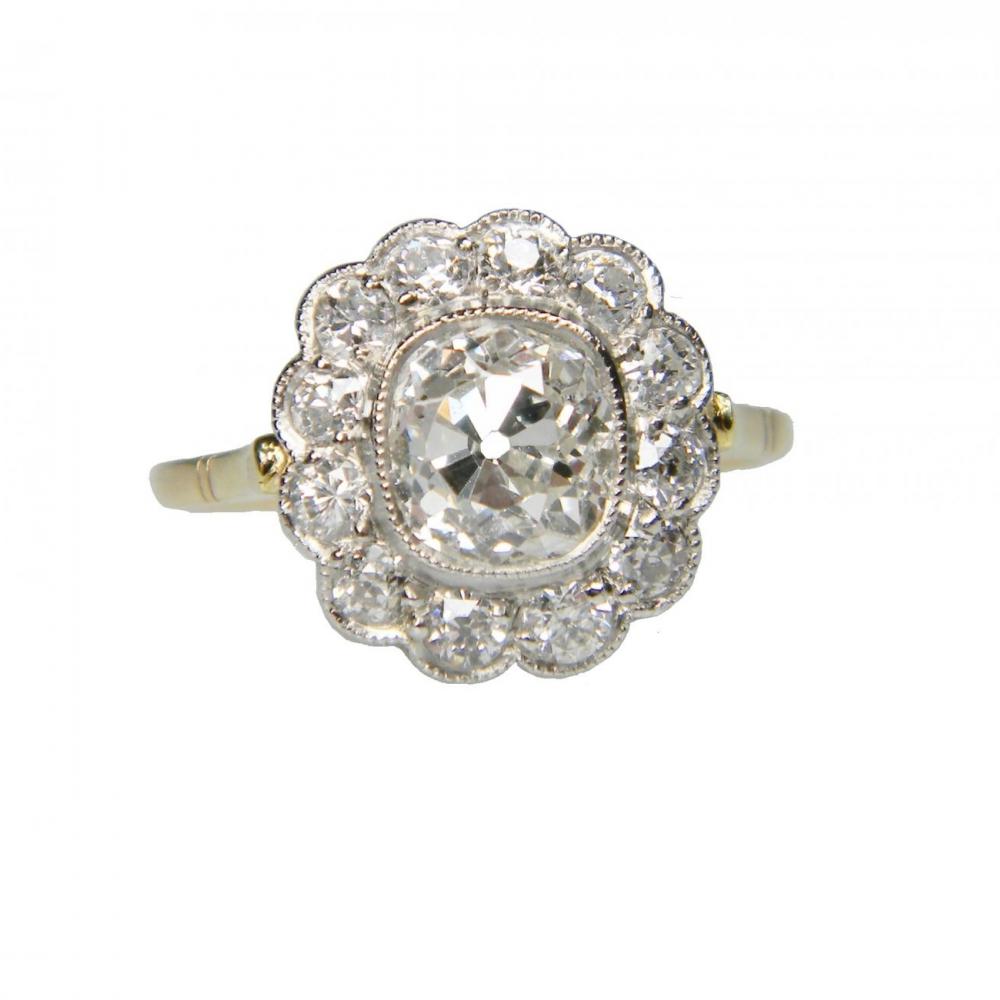 Cushion Cut Diamond Cluster Ring | DB Gems