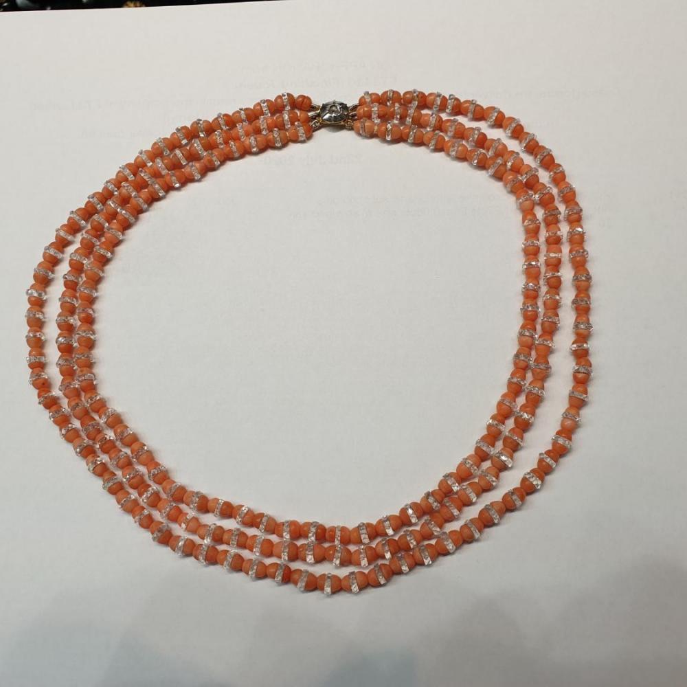 Delightful 1920's Rock Crystal Bead Necklace – Fetheray