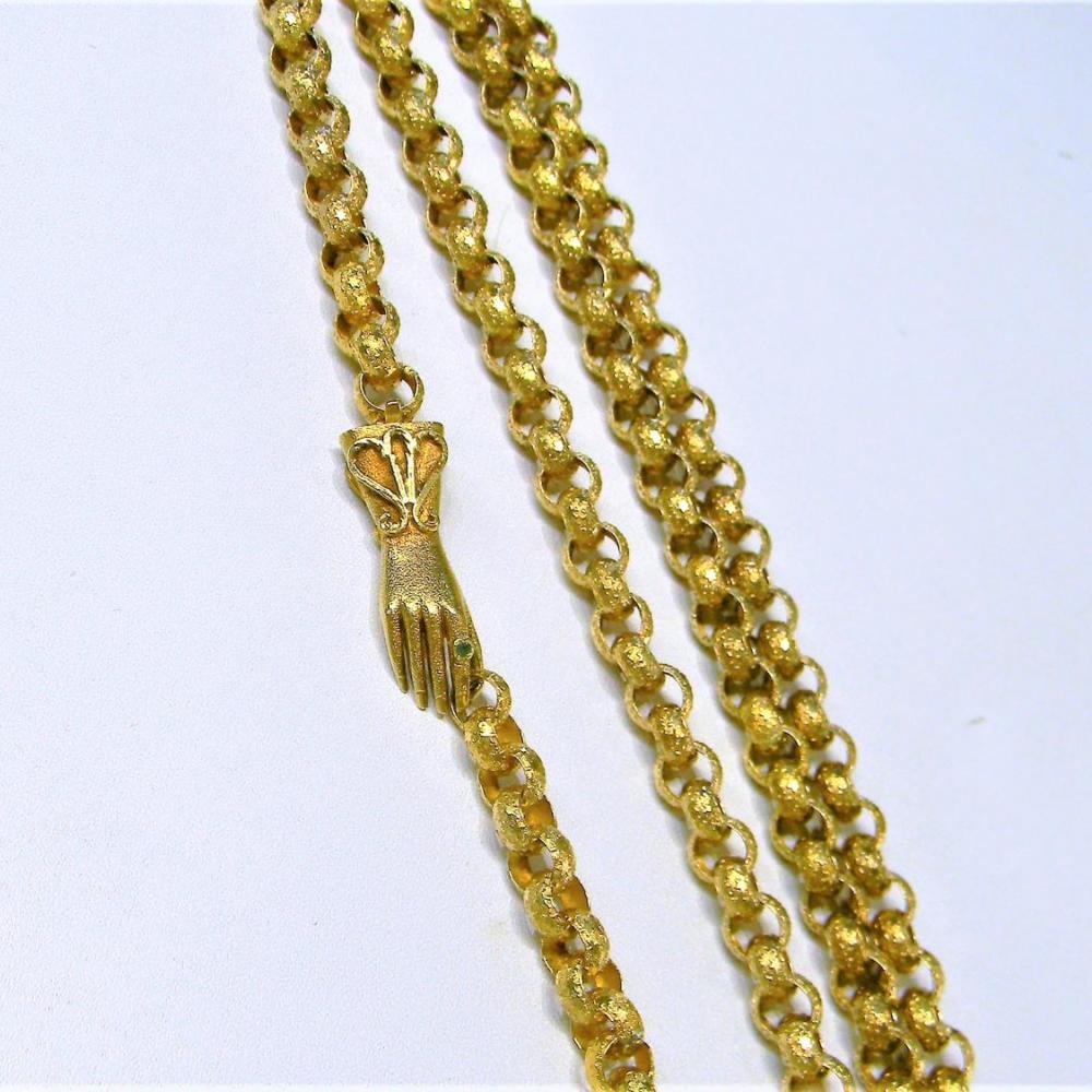 Gold shop muff chain