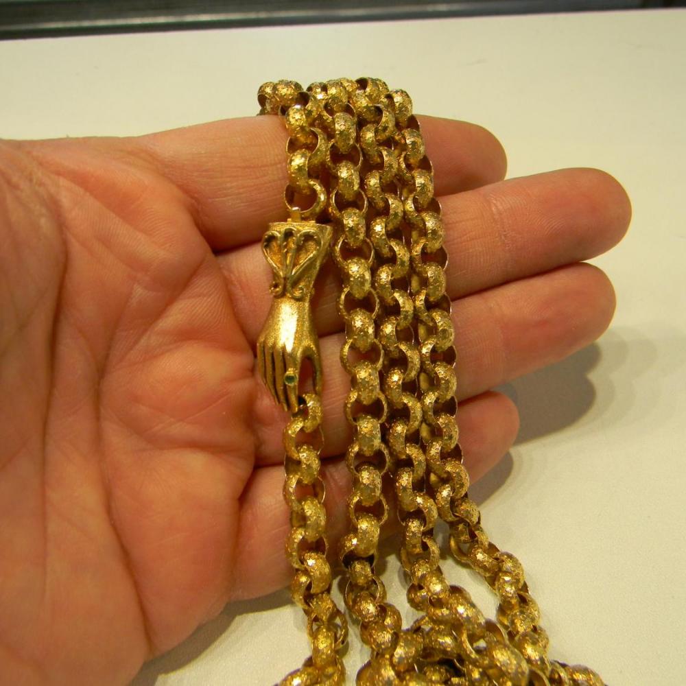 georgian-18ct-gold-muff-chain-with-hand-clasp-db-gems