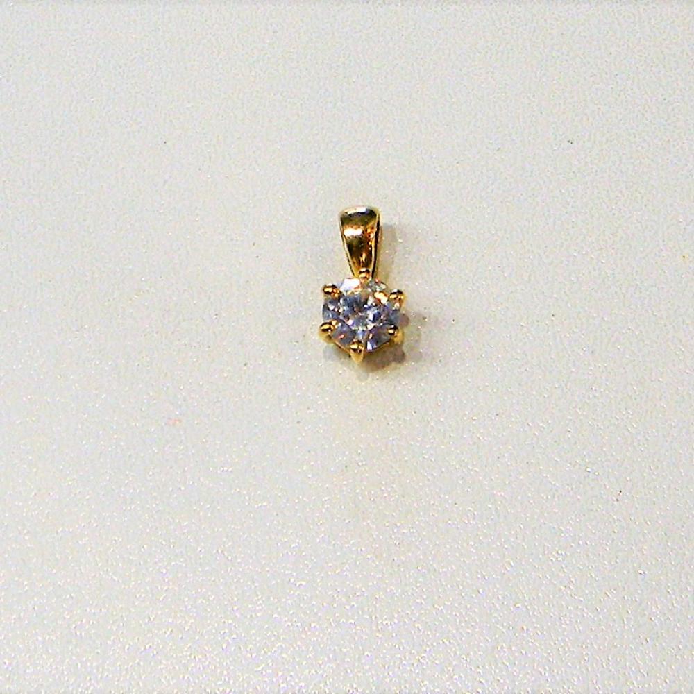 Single stone pendant set sale