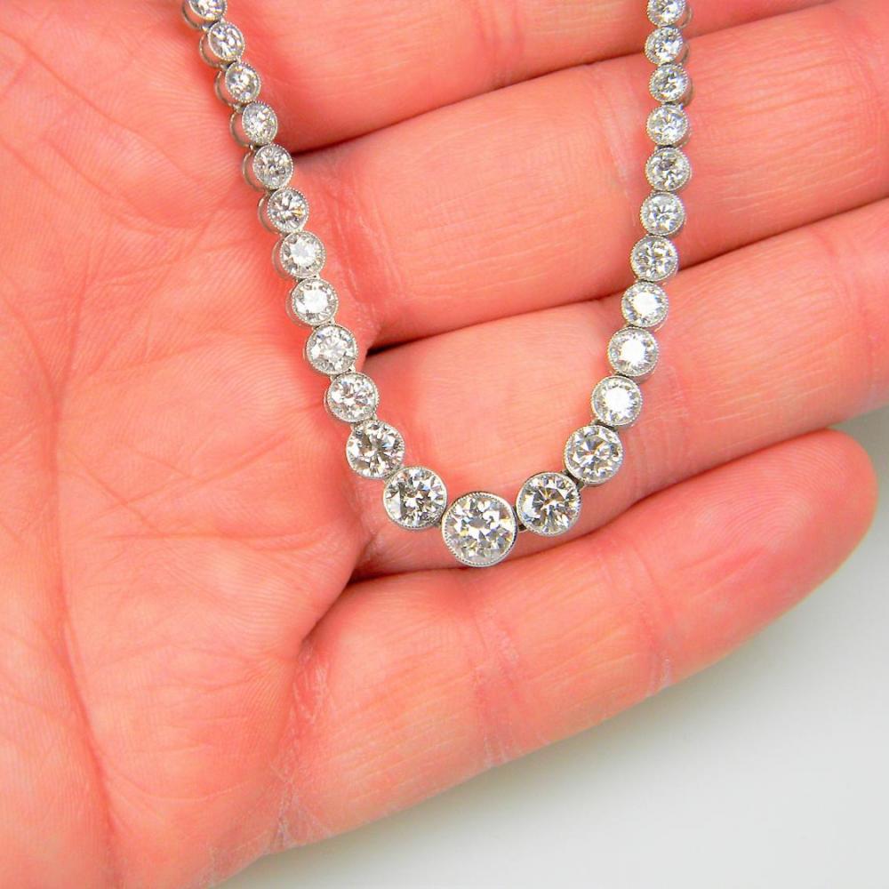 Diamond collet necklace best sale