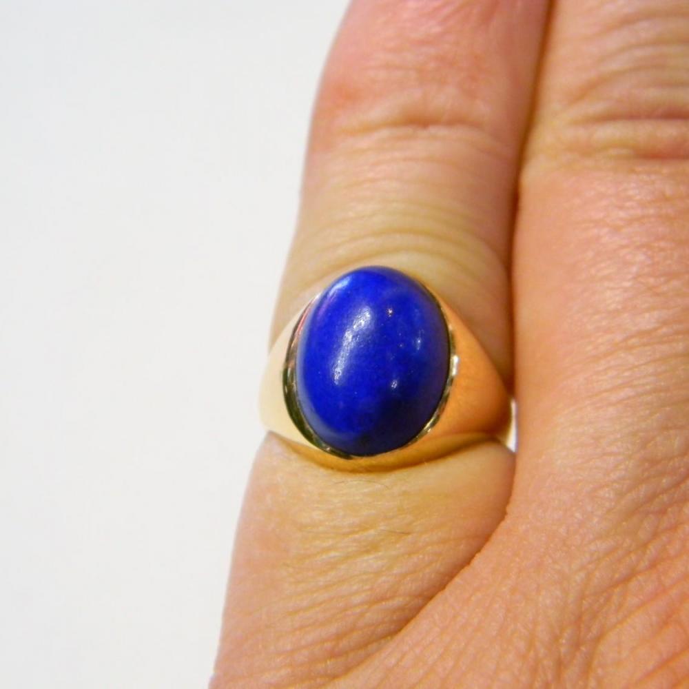 Lapis lazuli cabochon ring clearance