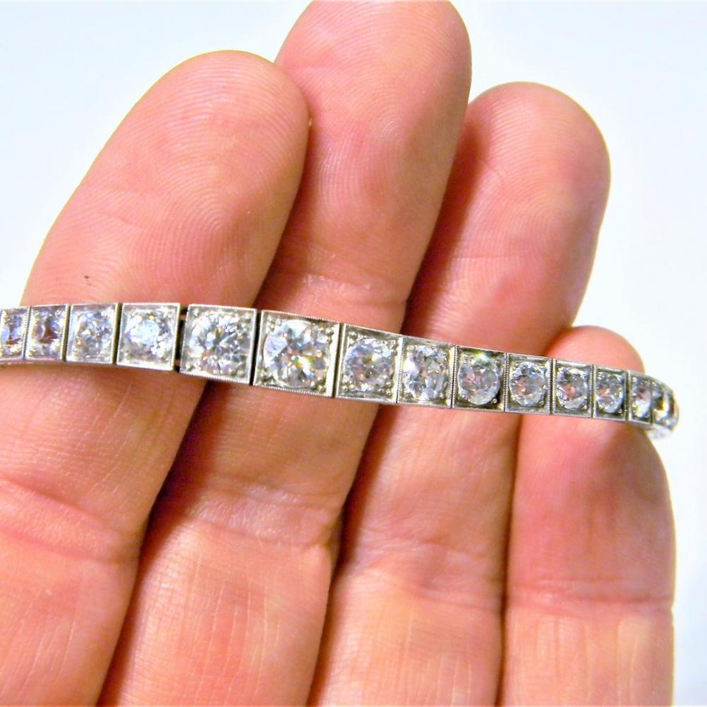 Art deco shop tennis bracelet