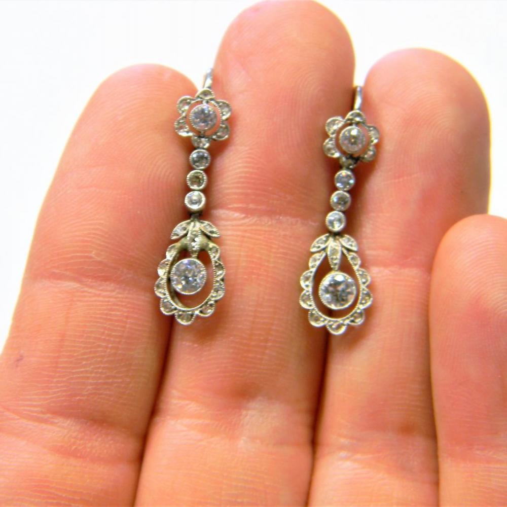 Belle Epoque Diamond Drop Earrings DB Gems