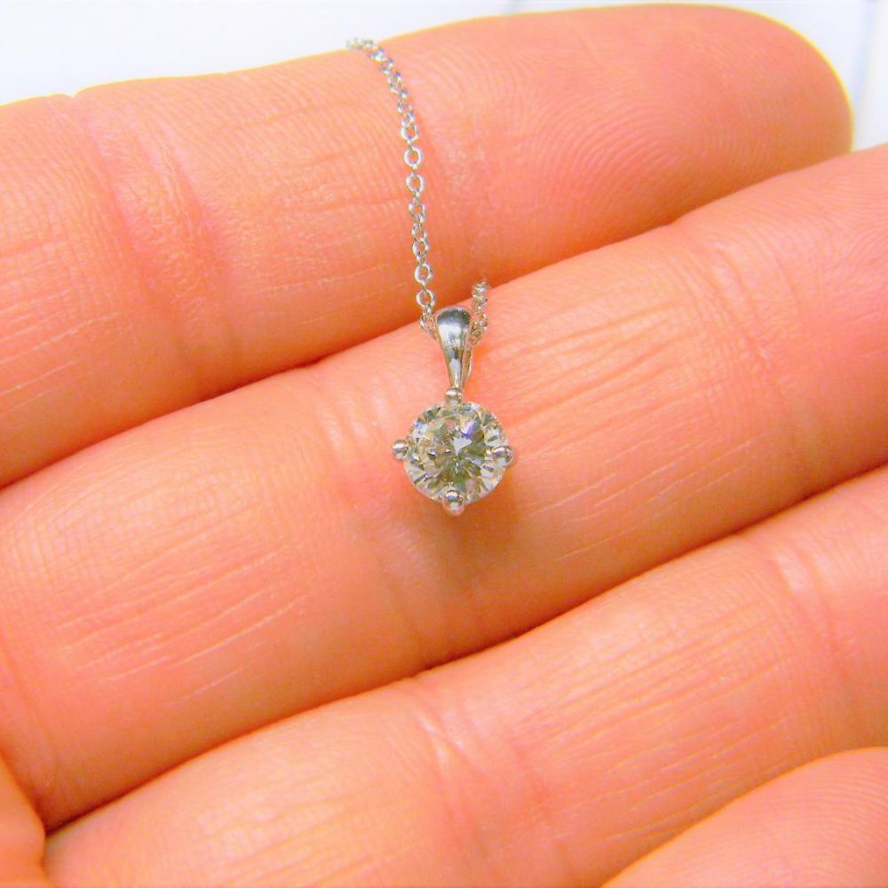 Single Stone Diamond Pendant DB Gems